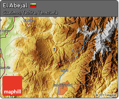 Physical Map of El Abejal