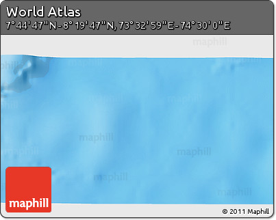 Physical 3D Map of the Area around 8° 2' 17" N, 74° 1' 30" E