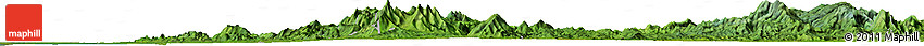 Satellite Horizon Map of the Area around 8° 2' 17" N, 76° 25' 30" W