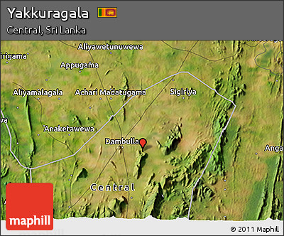 Satellite 3D Map of Yakkuragala