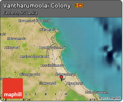 Satellite Map of Vantharumoolai Colony