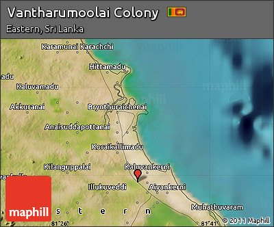 Satellite Map of Vantharumoolai Colony