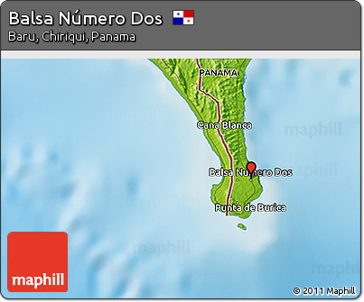 Physical 3D Map of Balsa Número Dos