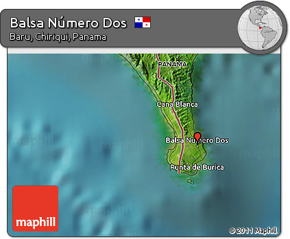 Satellite 3D Map of Balsa Número Dos