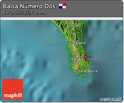 Satellite 3D Map of Balsa Número Dos