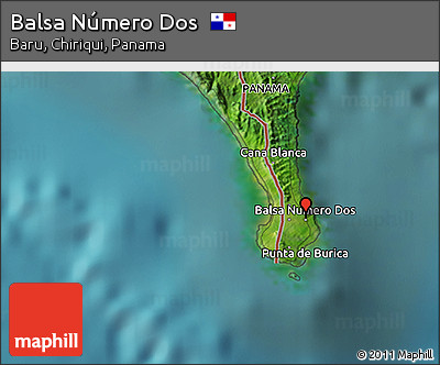 Satellite 3D Map of Balsa Número Dos