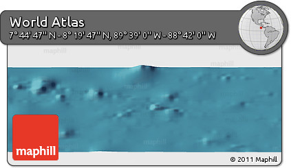 Satellite Panoramic Map of the Area around 8° 2' 17" N, 89° 10' 30" W