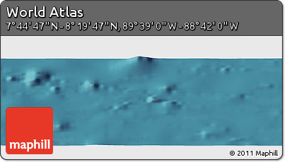 Satellite Panoramic Map of the Area around 8° 2' 17" N, 89° 10' 30" W