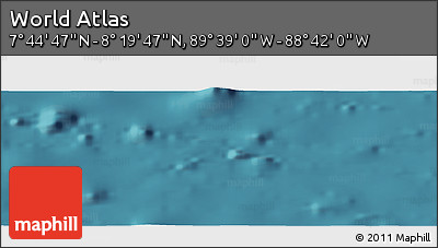 Satellite Panoramic Map of the Area around 8° 2' 17" N, 89° 10' 30" W