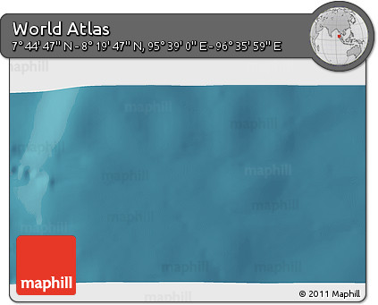 Satellite 3D Map of the Area around 8° 2' 17" N, 96° 7' 30" E