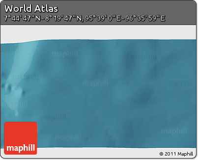 Satellite 3D Map of the Area around 8° 2' 17" N, 96° 7' 30" E
