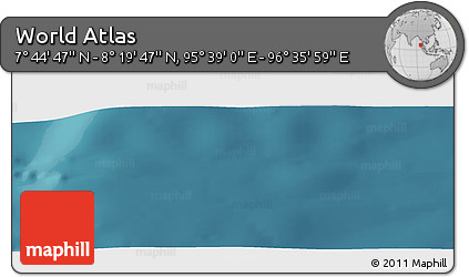 Satellite Panoramic Map of the Area around 8° 2' 17" N, 96° 7' 30" E