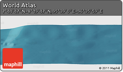 Satellite Panoramic Map of the Area around 8° 2' 17" N, 96° 7' 30" E