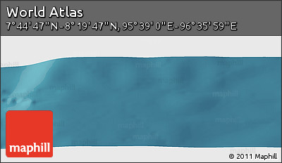 Satellite Panoramic Map of the Area around 8° 2' 17" N, 96° 7' 30" E