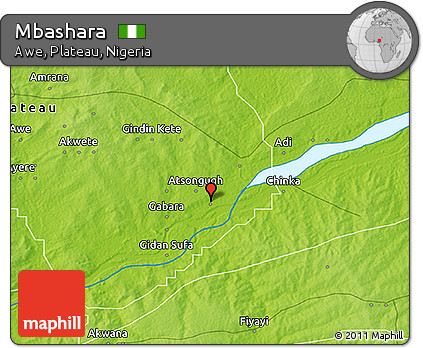 Physical 3D Map of Mbashara