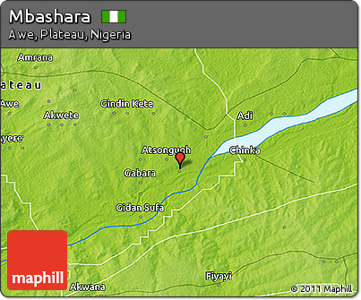 Physical 3D Map of Mbashara