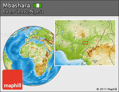 Physical Location Map of Mbashara