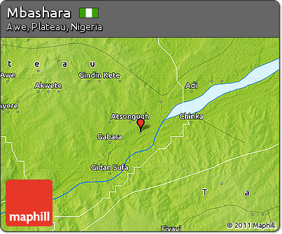 Physical Map of Mbashara