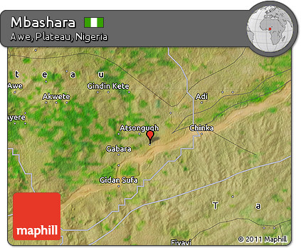 Satellite Map of Mbashara