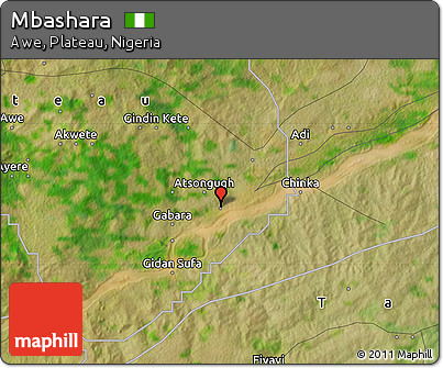 Satellite Map of Mbashara