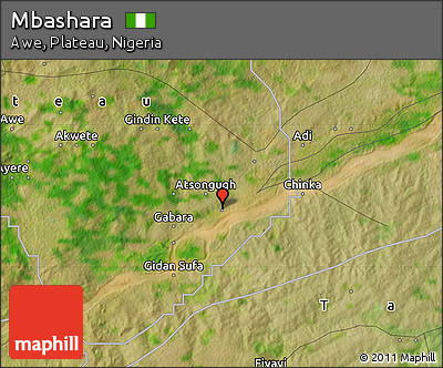 Satellite Map of Mbashara