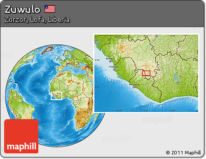 Physical Location Map of Zuwulo