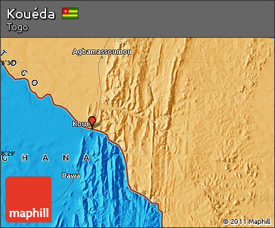 Political Map of Kouéda