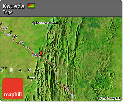 Satellite Map of Kouéda