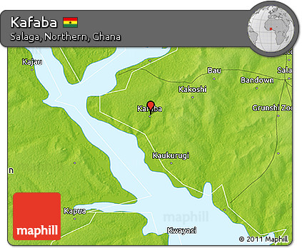 Physical 3D Map of Kafaba