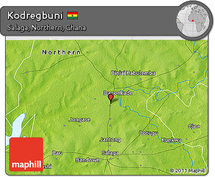 Physical 3D Map of Kodregbuni