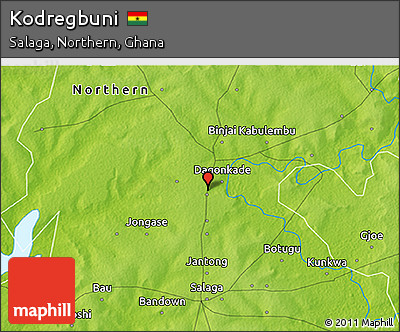 Physical 3D Map of Kodregbuni