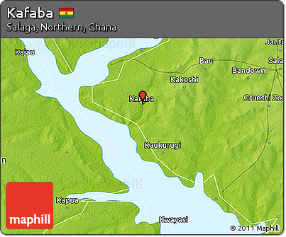 Physical 3D Map of Kafaba