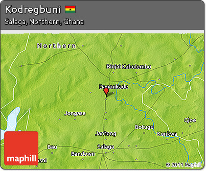 Physical 3D Map of Kodregbuni
