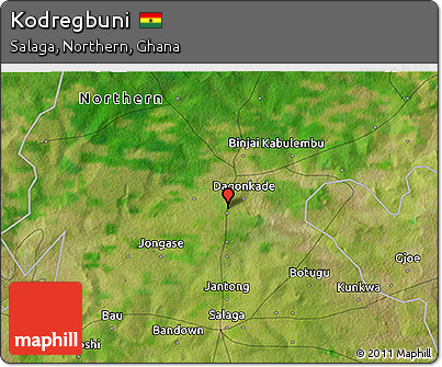 Satellite 3D Map of Kodregbuni