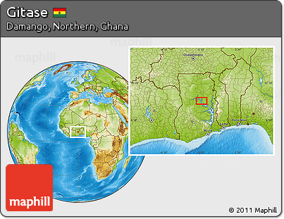 Physical Location Map of Gitase