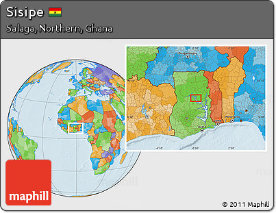 Political Location Map of Sisipe
