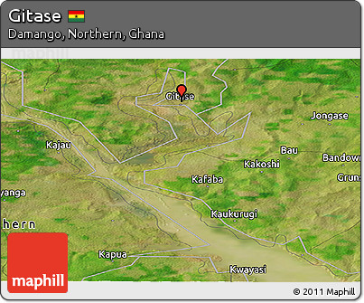 Satellite Panoramic Map of Gitase