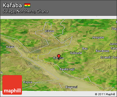Satellite Panoramic Map of Kafaba