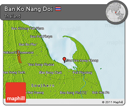 Physical 3D Map of Ban Ko Nang Doi
