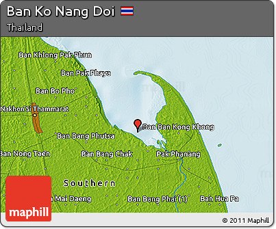 Physical 3D Map of Ban Ko Nang Doi