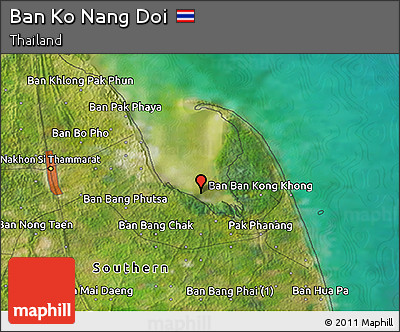 Satellite 3D Map of Ban Ko Nang Doi