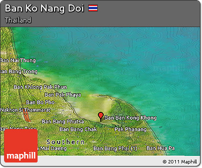 Satellite Panoramic Map of Ban Ko Nang Doi