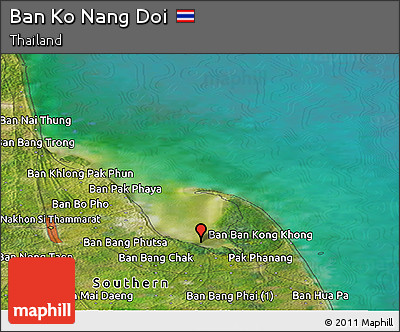 Satellite Panoramic Map of Ban Ko Nang Doi