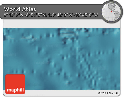 Satellite 3D Map of the Area around 8° 33' 36" N, 100° 13' 29" W