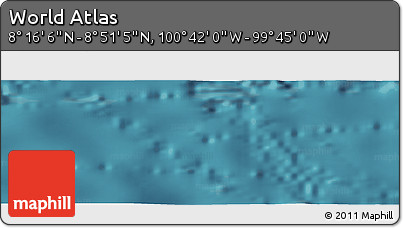 Satellite Panoramic Map of the Area around 8° 33' 36" N, 100° 13' 29" W