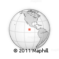 Outline Map of the Area around 8° 33' 36" N, 105° 19' 29" W, rectangular outline