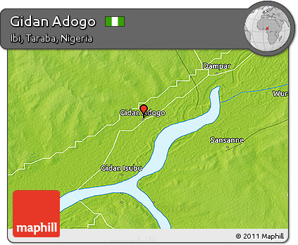 Physical 3D Map of Gidan Adogo