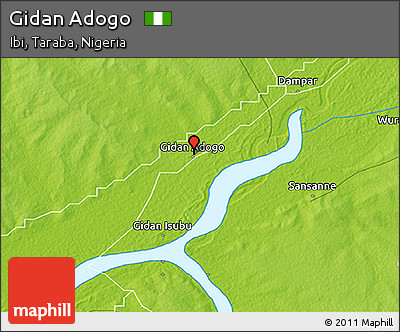 Physical 3D Map of Gidan Adogo
