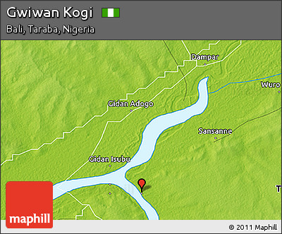 Physical 3D Map of Gwiwan Kogi