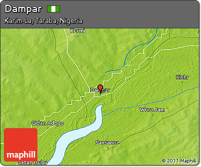 Physical 3D Map of Dampar